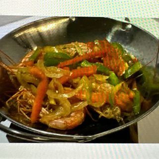 137. Piccola padella fai-da-te con gamberoni