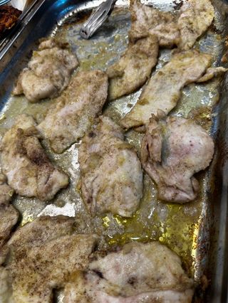 Porzione scaloppine di pollo