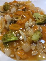 Tallarines Udon Pollo Con Verduras Salsa Picante