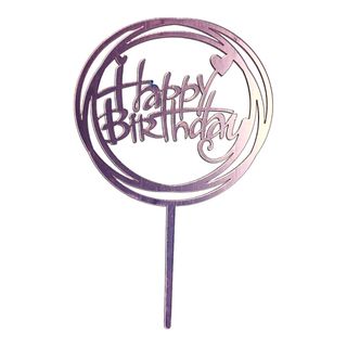 Topper tort rotund Happy Birthday - roz
