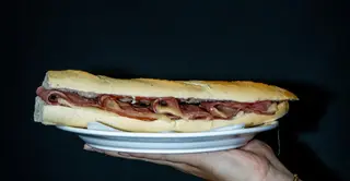 Bocadillo Caliente De Bacón