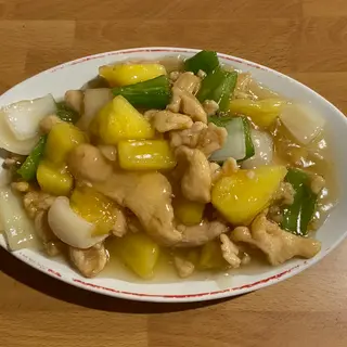 Pollo con piña