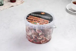 ШАШЛЫК ИЗ КУРИНЫХ СЕРДЕЧЕК 1,0