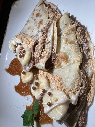 Palačinke sa bananom i kremom