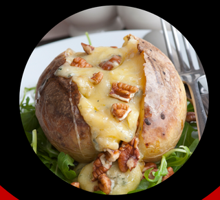 Papa Rellena Con Queso