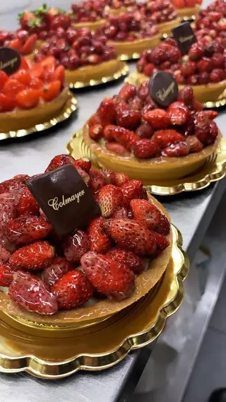Crostata fragoline di bosco e crema monoporzione
