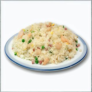 40.Ориз със скариди, яйца  и шунка (800г)