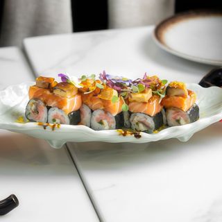 34. Salmón con Foie gras