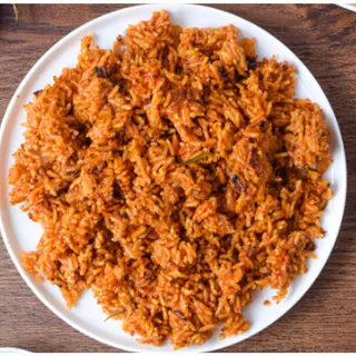Mini Smoky Jollof & Grilled Chicken