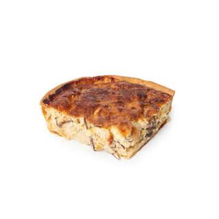 Ración quiche de setas y puerro