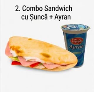 Combo Sandwich cu Sunca +  Ayran