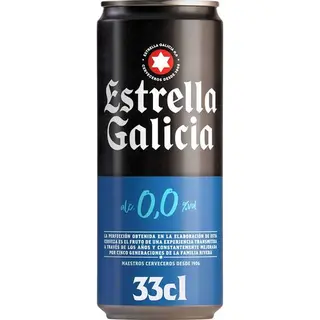 Cerveza Estrella Galicia 0,0