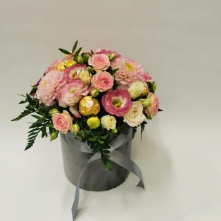 Box kwiatowy / Flowerbox ,,Pudrowy Sen”