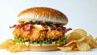 CCB (chicken cheddar  burger)