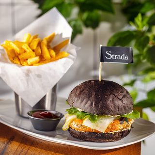 შავი ორაგულის ბურგერი