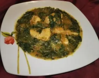 Chicken sag gosht
