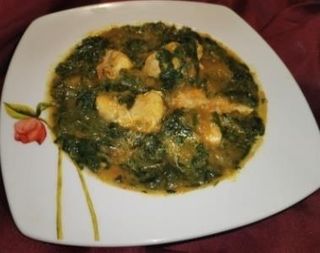 Chicken sag gosht