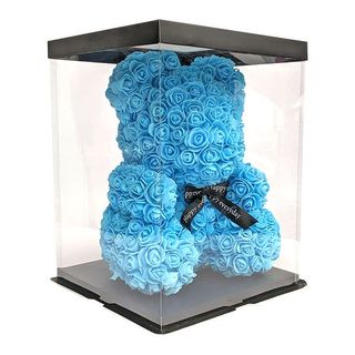 Flower Teddy azul (40 cm)