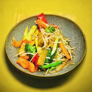 Chop Suey de verduras con salsa teriyaki al wok