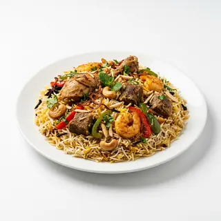 Chef Special Biryani (Pollo, Cordero, Gambas)