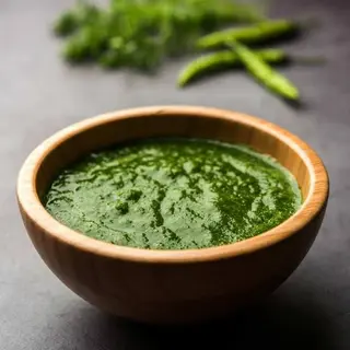 Green fudhina chutney