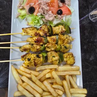 Pinchos de pollo
