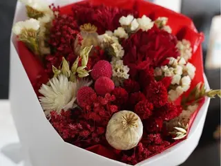Red Dry Flowers