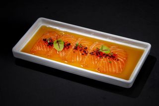 Carpaccio salmon smoked