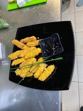 Топени пръчици с корнфлейкс и сладко от боровинки (250г)