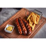 Sausages with chips