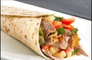 3 durum seekh kebab + 1 pizza mediana + 1 hamburguesa + patatas fritas