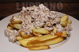 Patate con cheesesteak