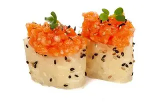 188 Gunkan soy salmon - 2 pezzi