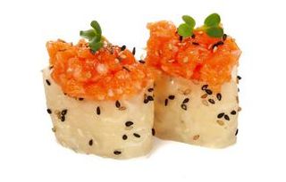 188 Gunkan soy salmon - 2 pezzi