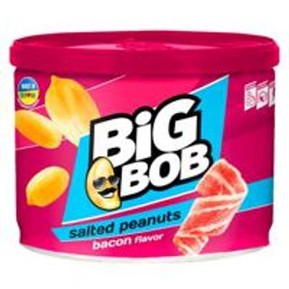 Арахіс смажений солоний зі смаком БеконТМ "BIG BOB 120г банка