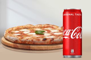 Combo menu pizza Margherita + Coca-Cola