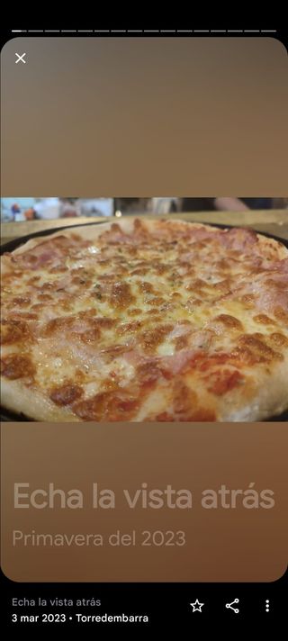 Pizza de jamón dulce Proscuitto dolce