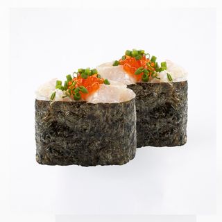 Gunkany z seabassem i czerwonym kawiorem 2 szt.