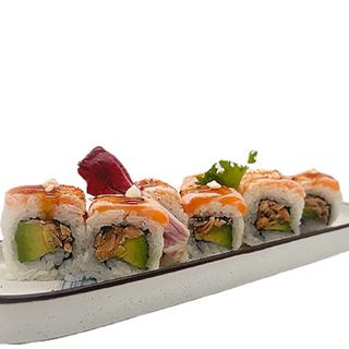 Cooked Salmón roll (8 uds.) 