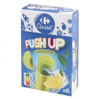 Helado de Lima-Limón Push Up Carrefour Classic' 6 Ud.