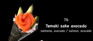 Temaki sake avocado - 1 pezzo