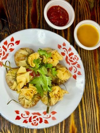 Złote sakiewki z wołowiną 6 szt.