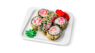 Темпура ролл с креветкой и соусом "Лава"