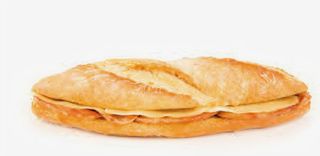 Bocadillo de pechuga de pavo y queso