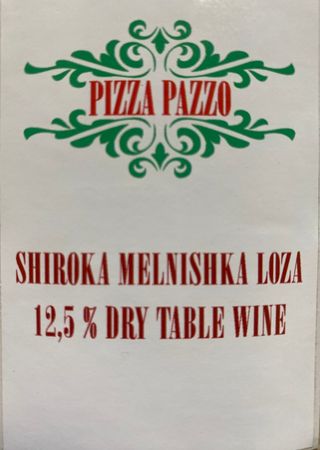 PIZZA PAZZO OWN WINE
