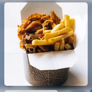 Box z frytkami bez surówek