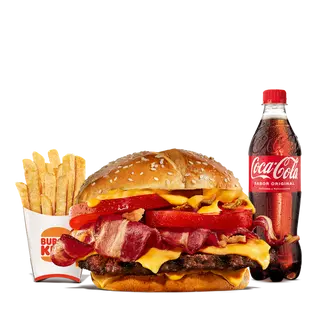 Menú Duo Bacon Cheddar Carne Grande