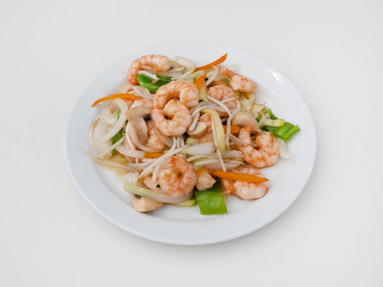 Gambas con verduras