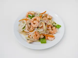 Gambas con verduras