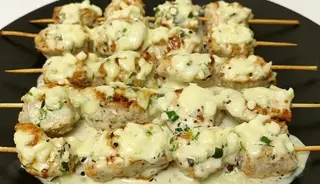 Chicken and cheese tikka
